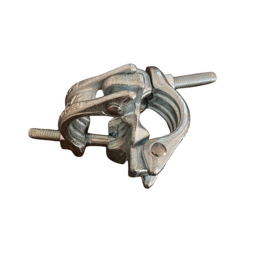 scaffolding drop forged fixed double right angle coupler, zinc plated