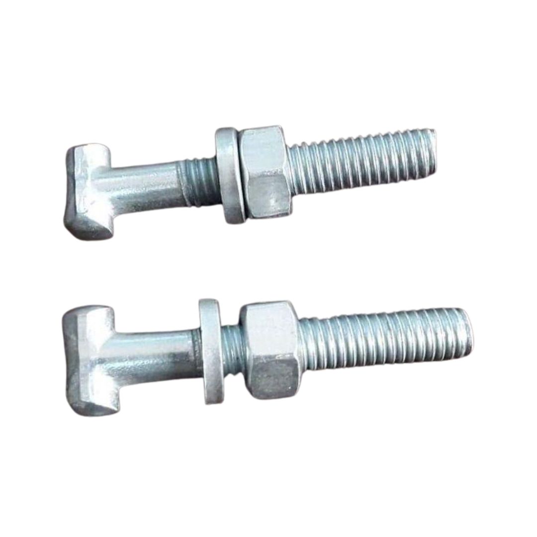 scaffolding t bolt set . finish zinc plated